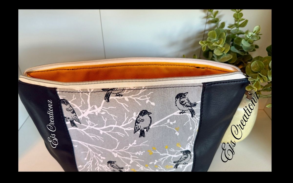 Branches and Birds Make Up Bag