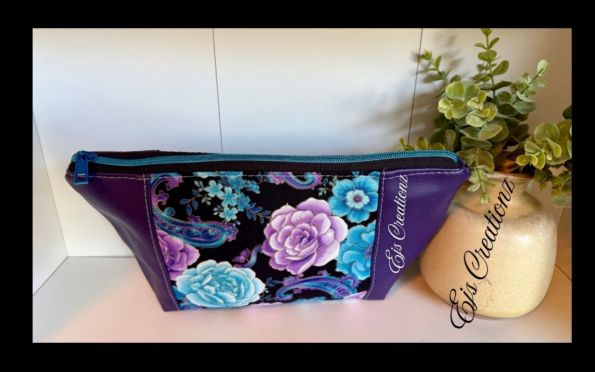 Purple & Blue Roses Make Bag