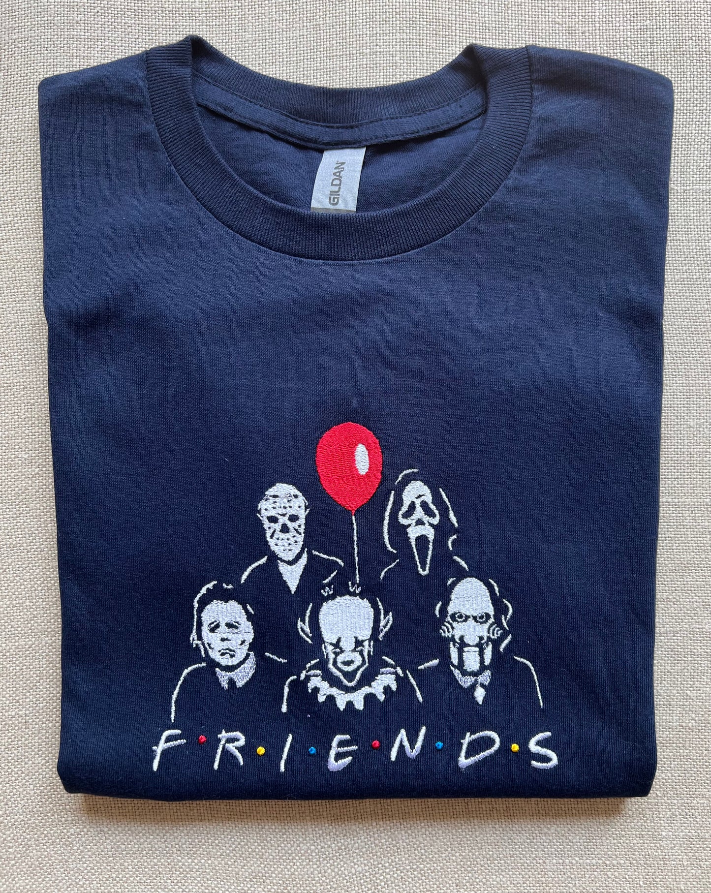 Horror Friends ~Embroidered T-Shirt