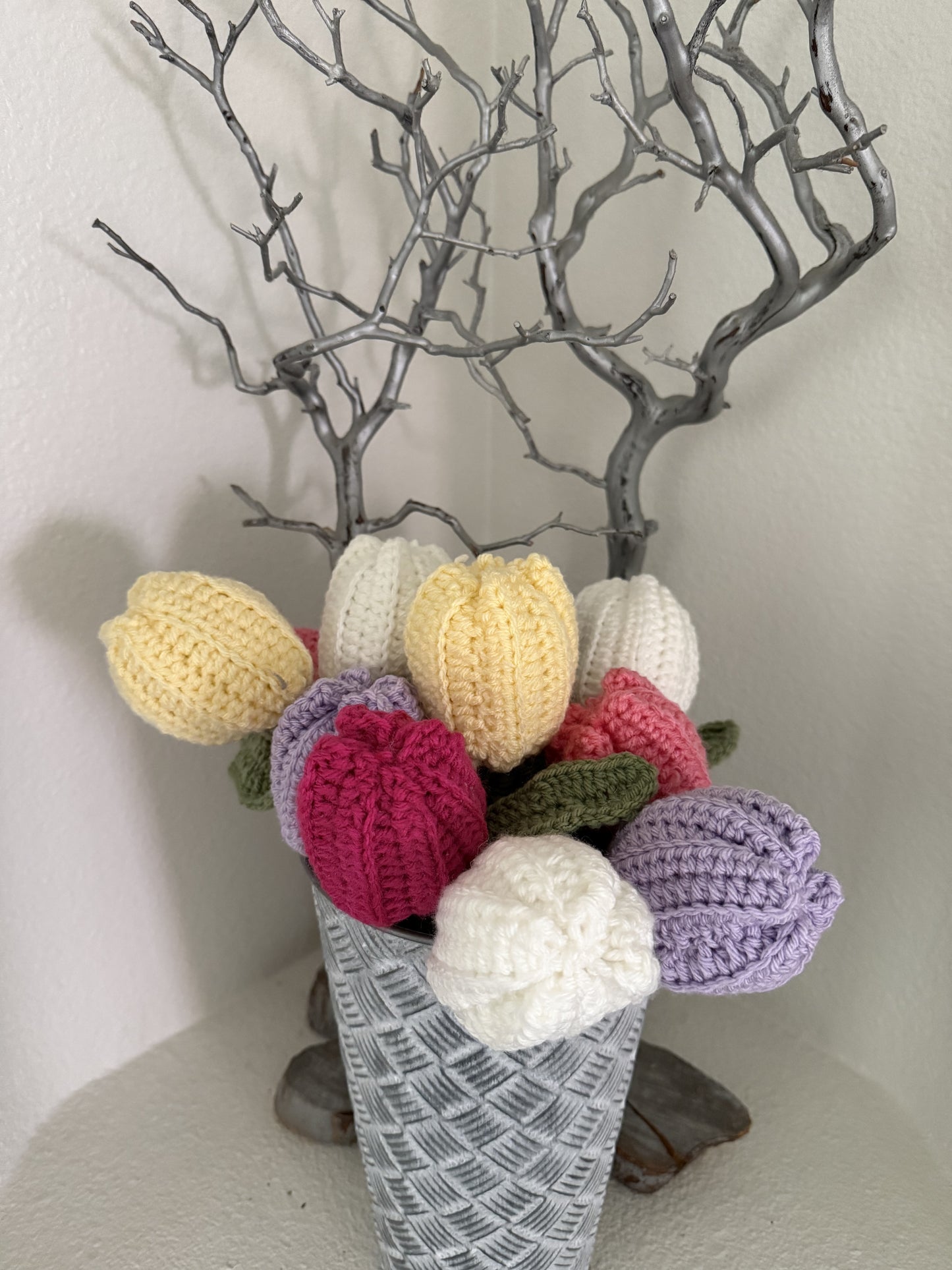 Crocheted Tulip Flowers