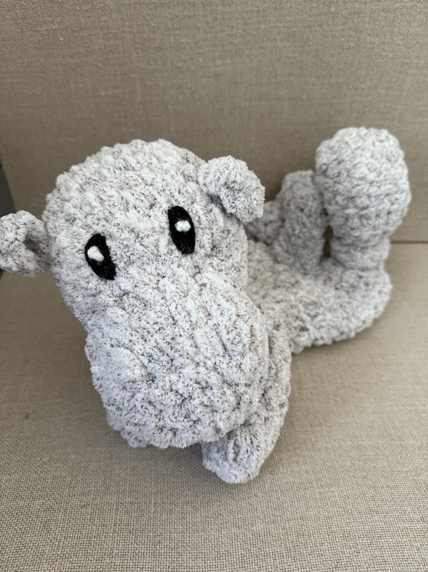 Hendrix The Crocheted Hippo Lovey