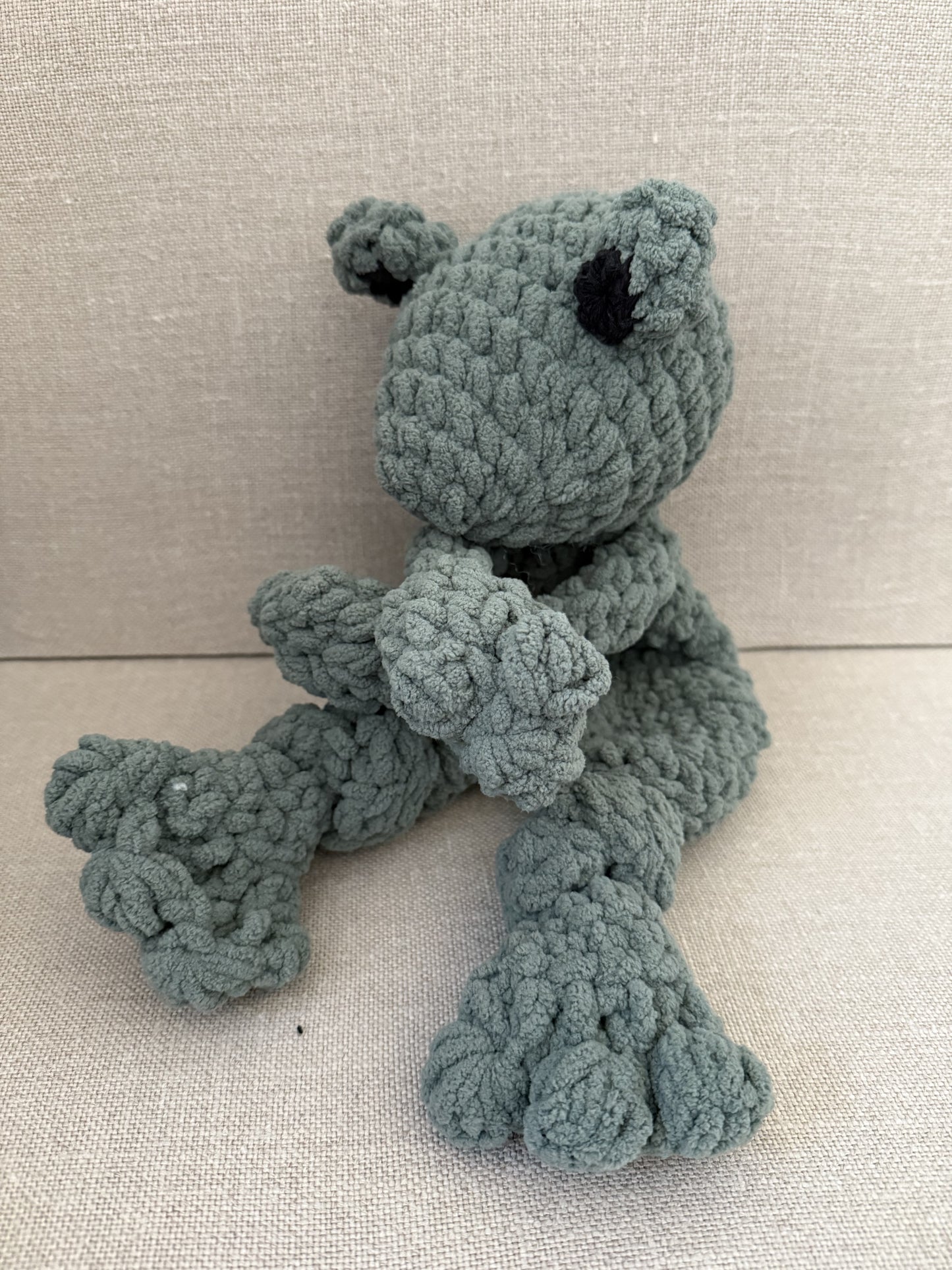 Tessa The Toad Crocheted Lovey