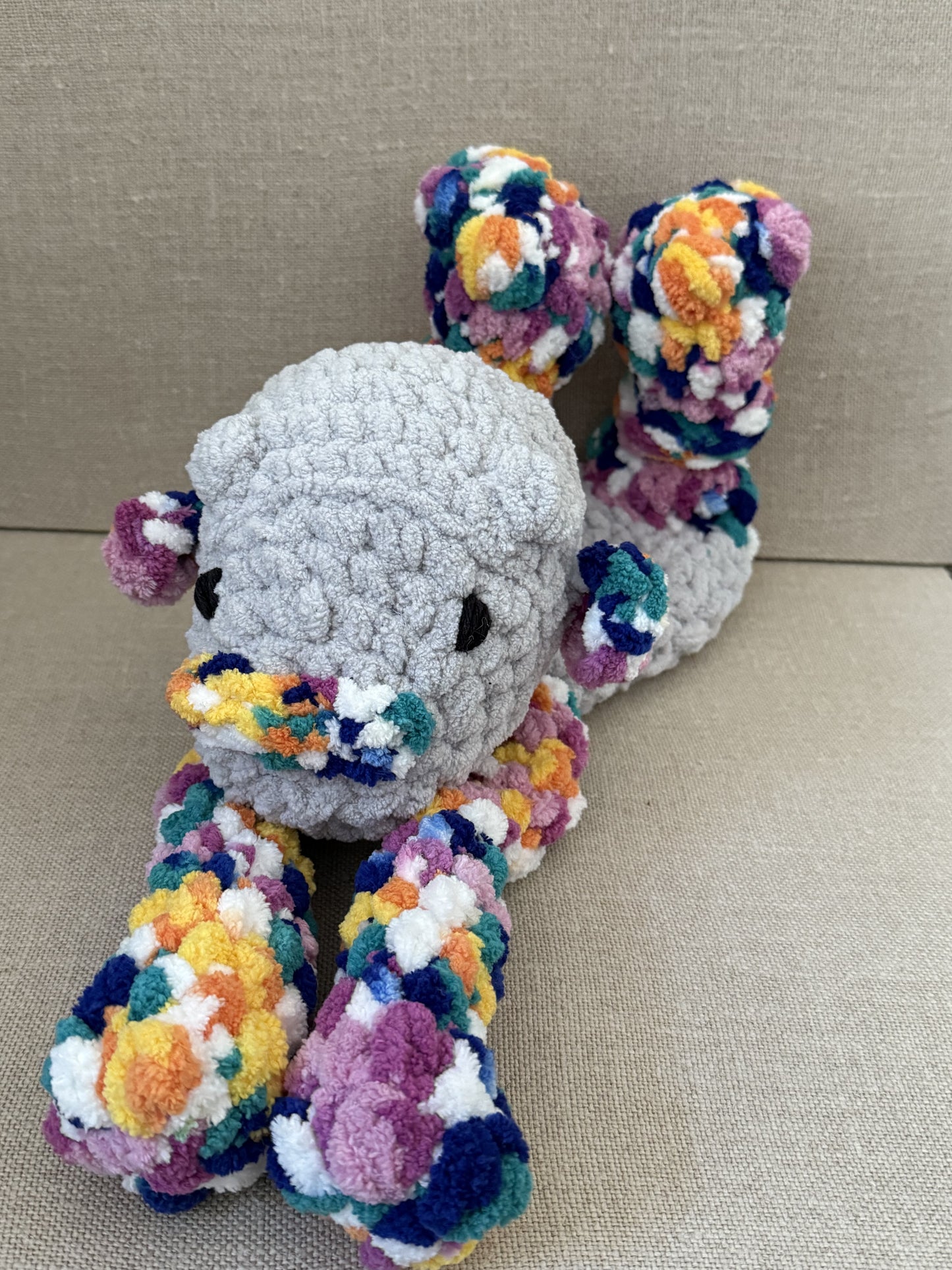 Yves The Yeti Crocheted Lovey