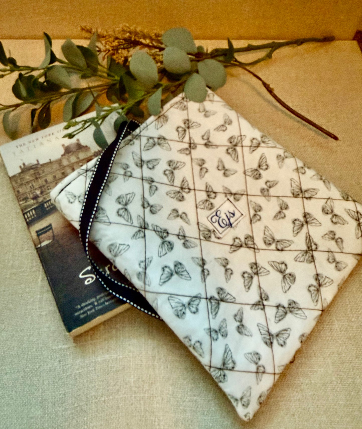 Butterflies Quilted Book Sleeves