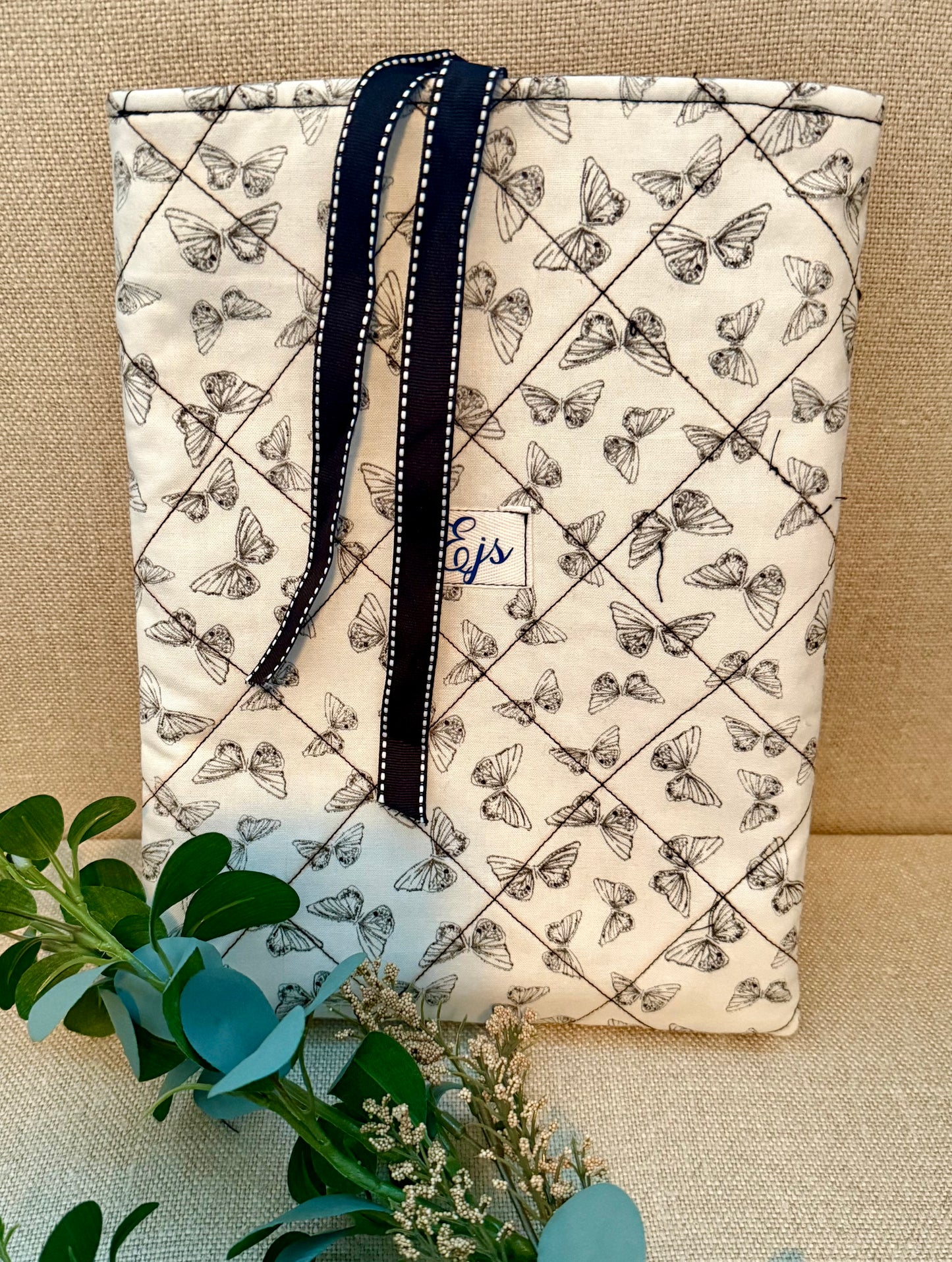 Butterflies Quilted Book Sleeves