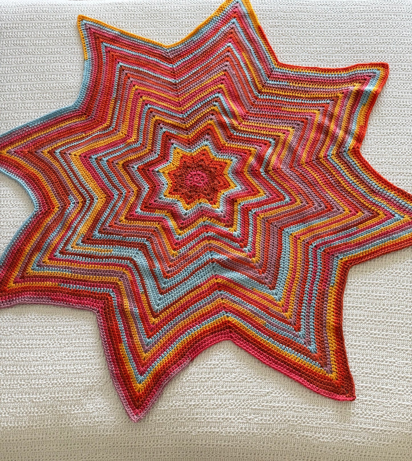 Bright Star Crochet Blanket