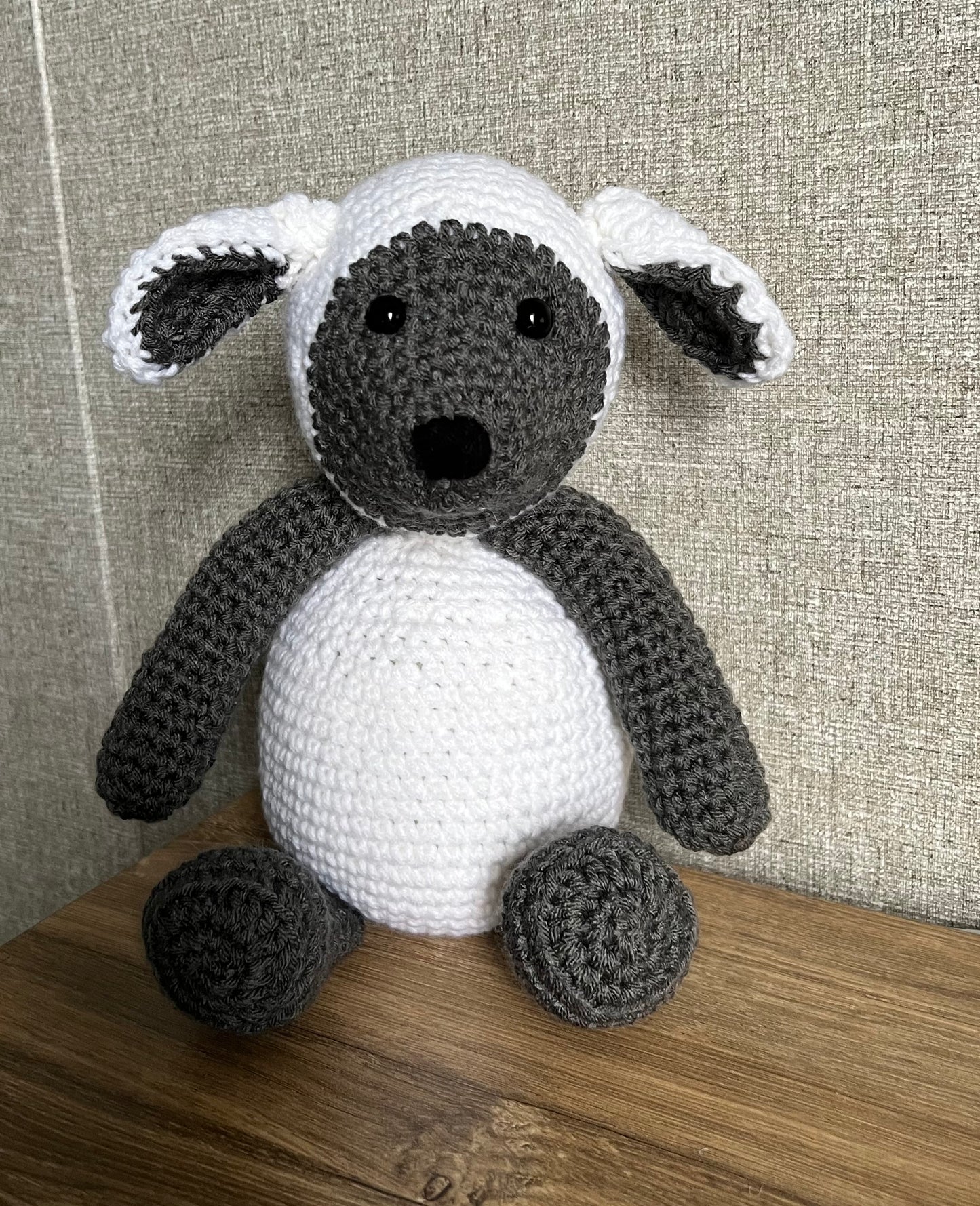 Larry the Crocheted Lamb