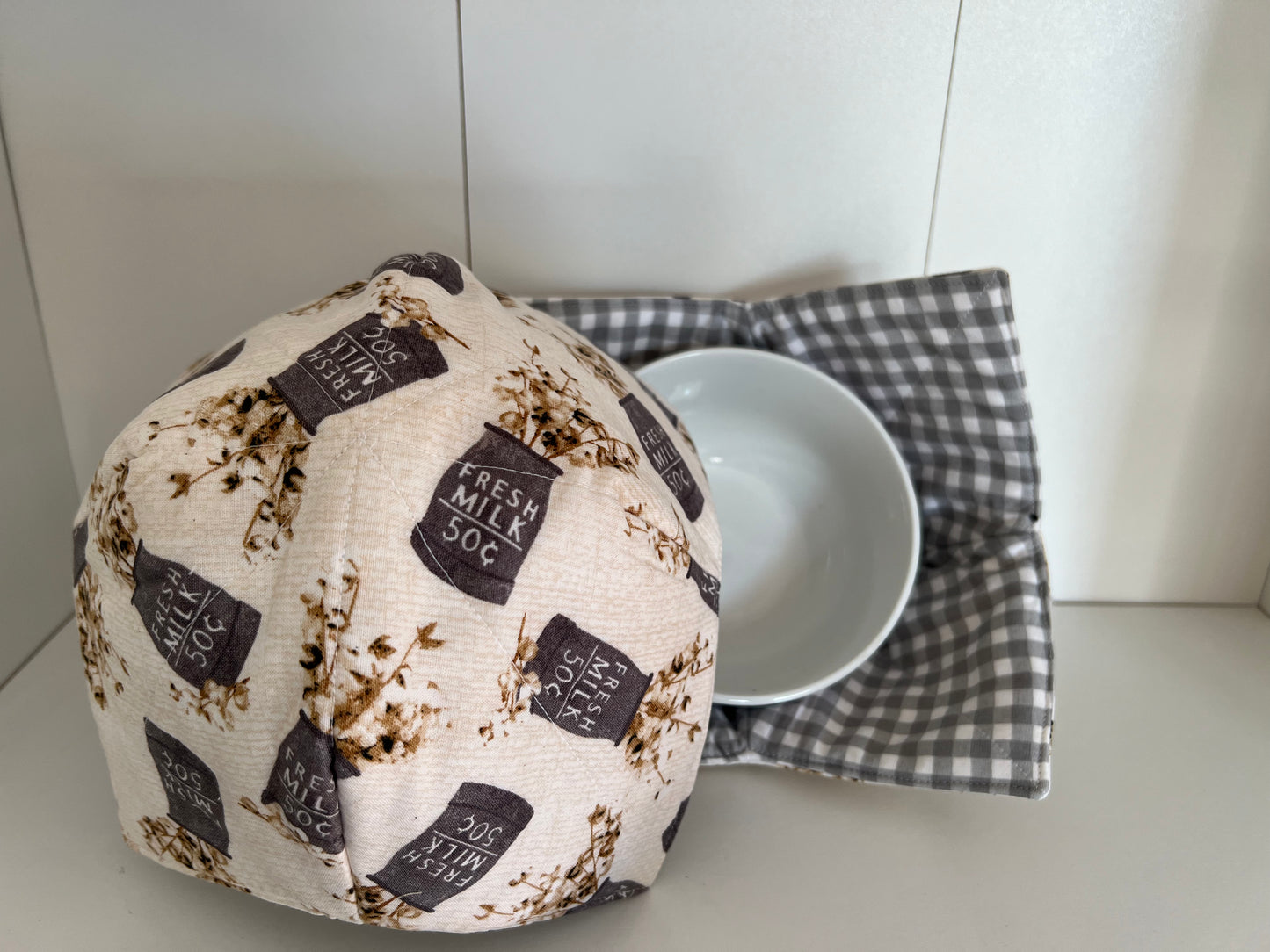 Country Milk & Cotton Bowl Cozies