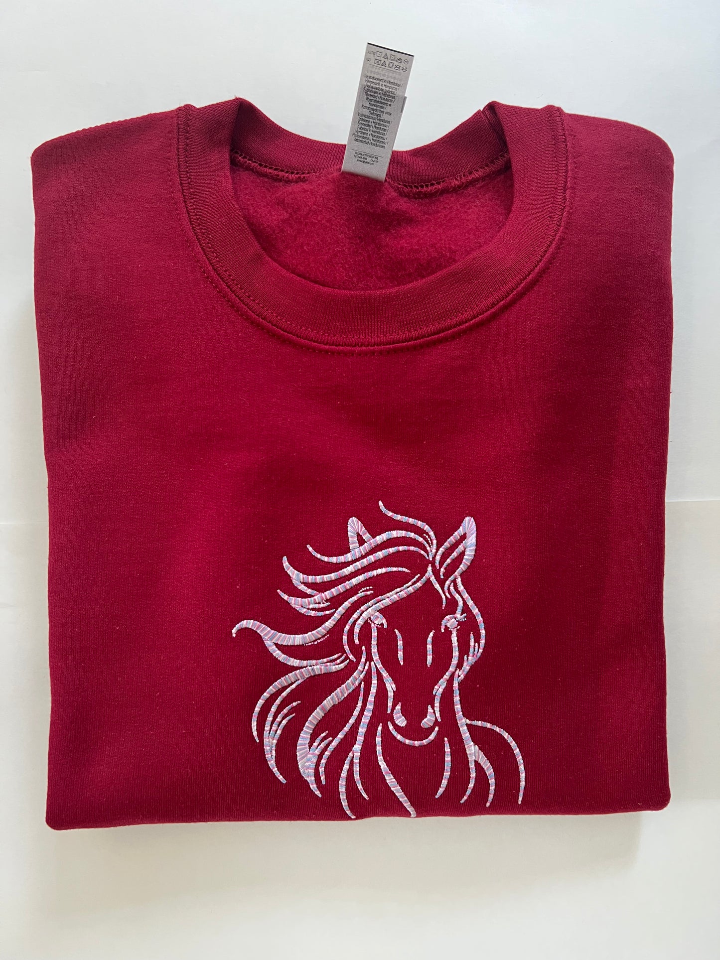 Beautiful & Strong Horse~Embroidered Crewneck