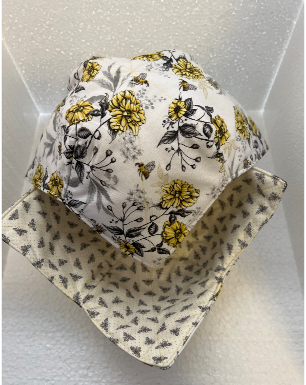 Yellow Flowers and Bee's Microwavable Bowl Cozy