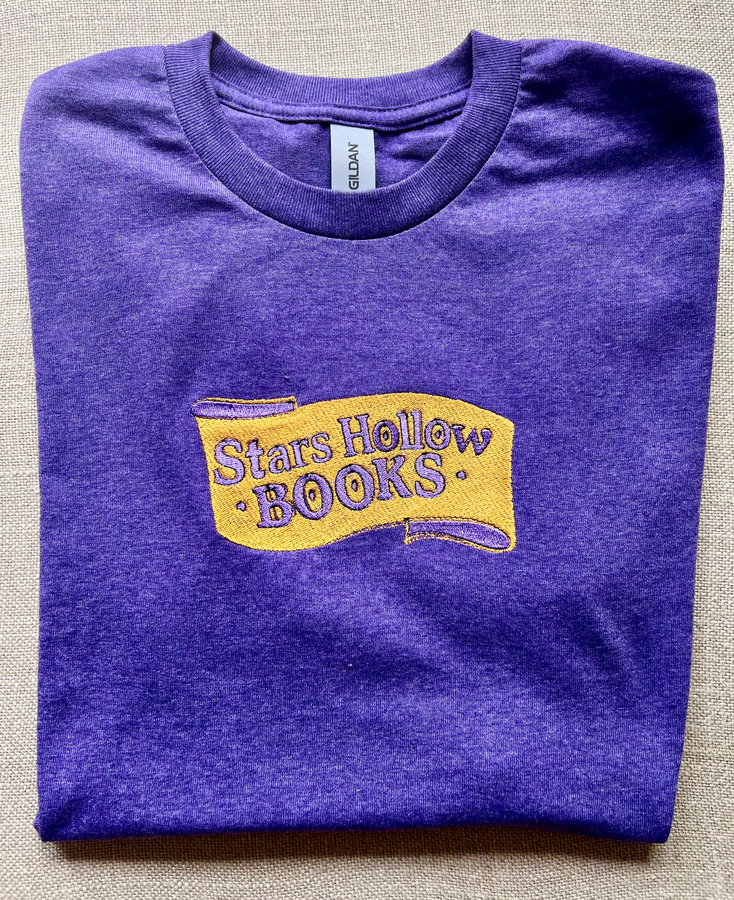 Stars Hollow Books -Embroidered T- Shirt