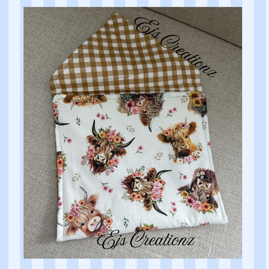 Highland Cow's ~ Microwave Baked Potato Bag