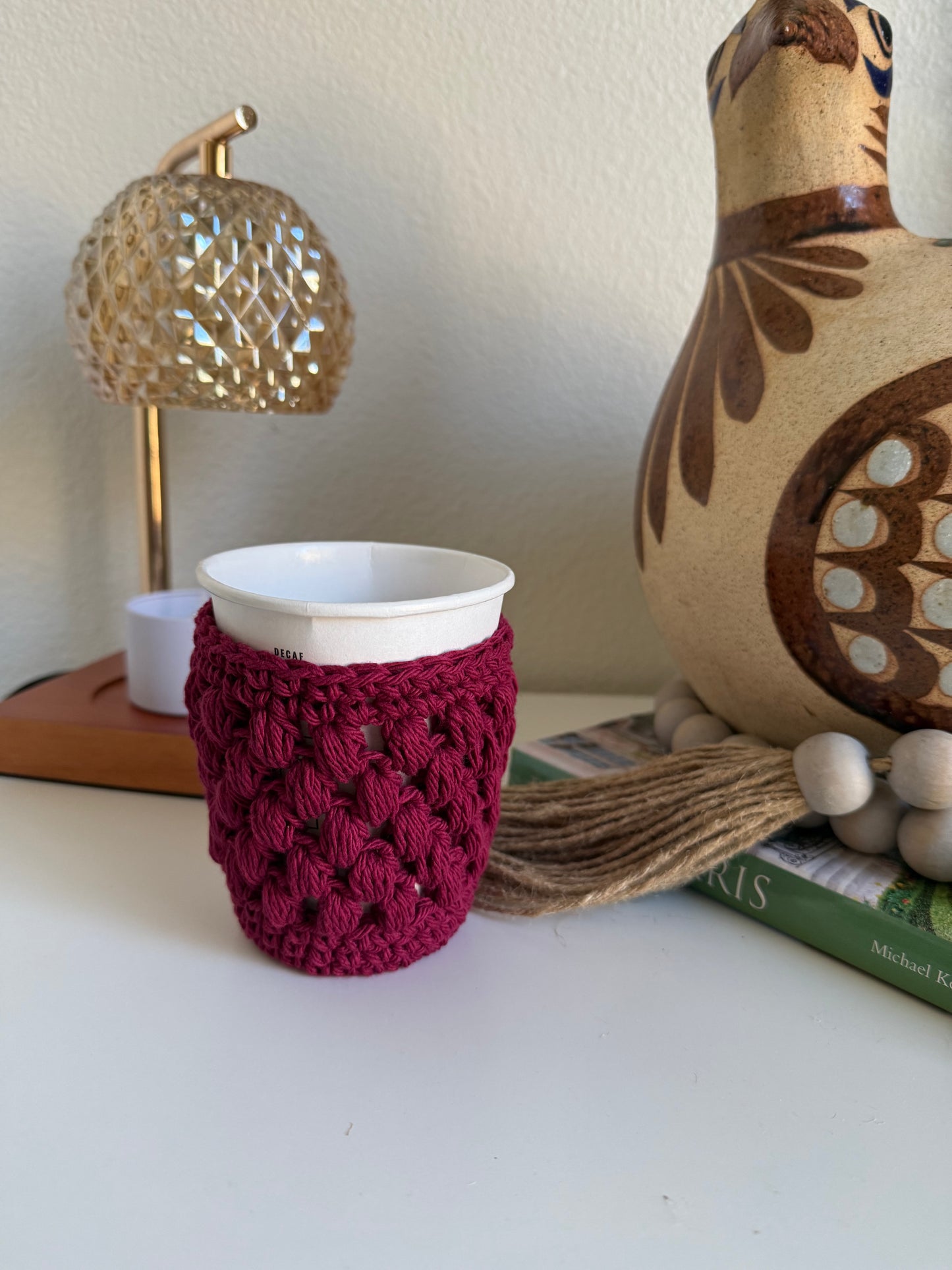 BUBBLE BERRIES CUP SLEEVES~CROCHET