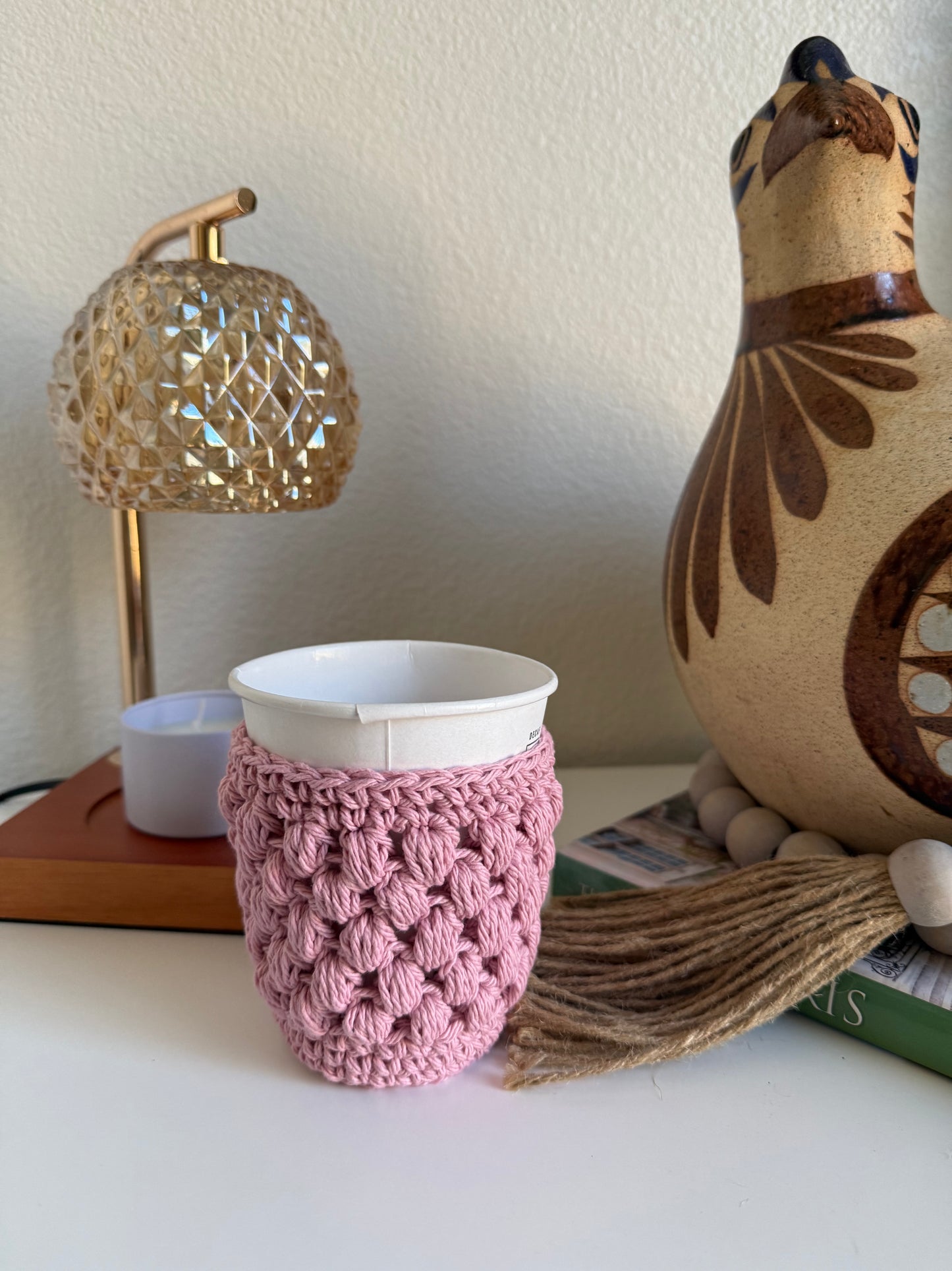 BUBBLE BERRIES CUP SLEEVES~CROCHET