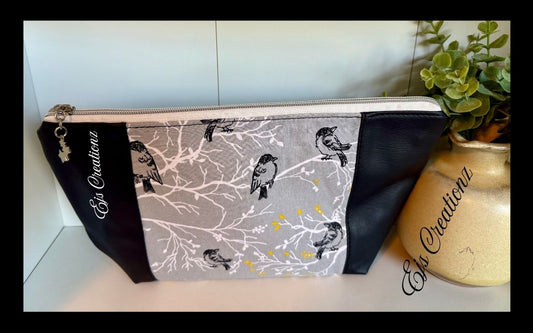 Branches and Birds Make Up Bag