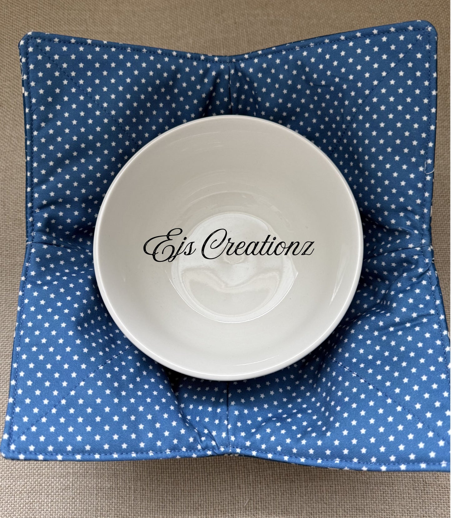 Lady Bugs and Stars ~ Microwavable/Reversible Bowl Cozy