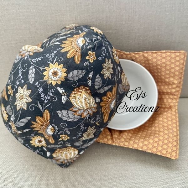 Honey & Lavender  Microwavable/Reversible Bowl Cozy