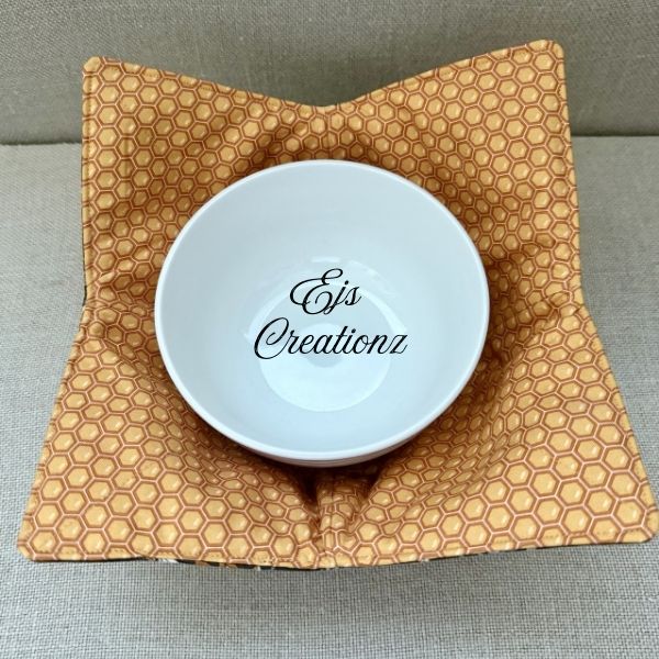 Honey & Lavender  Microwavable/Reversible Bowl Cozy