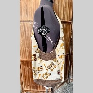 One of A Kind~Handmade~Victorian Opera Binoculars Reversible Tote Bag