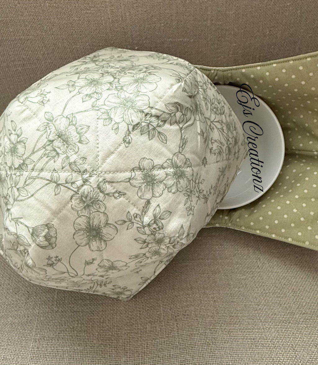 Green Garden ~ Microwavable/Reversible Bowl Cozy