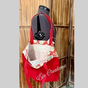 One of A Kind~Handmade~Floral Garden Tote Bag