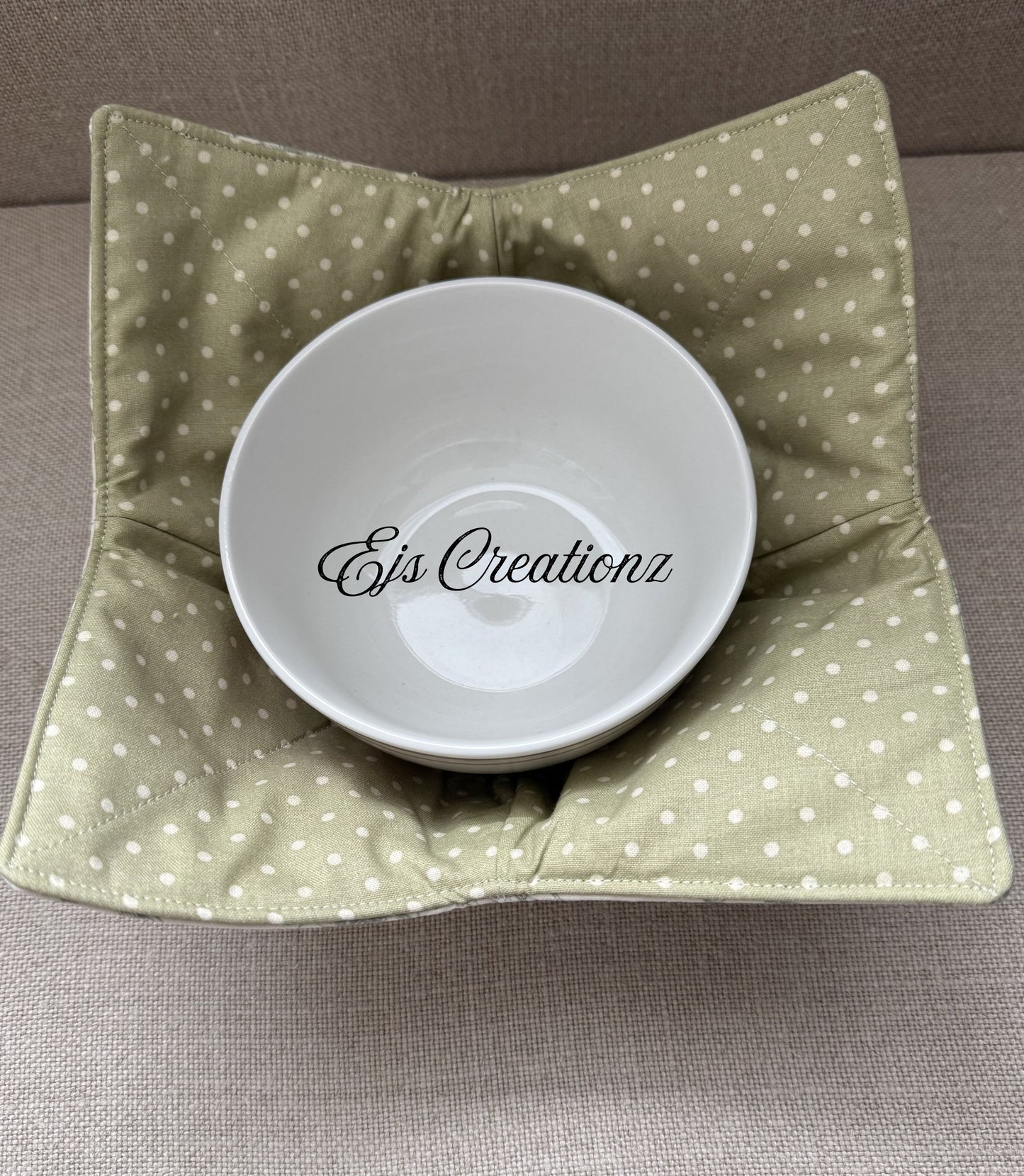 Green Garden ~ Microwavable/Reversible Bowl Cozy