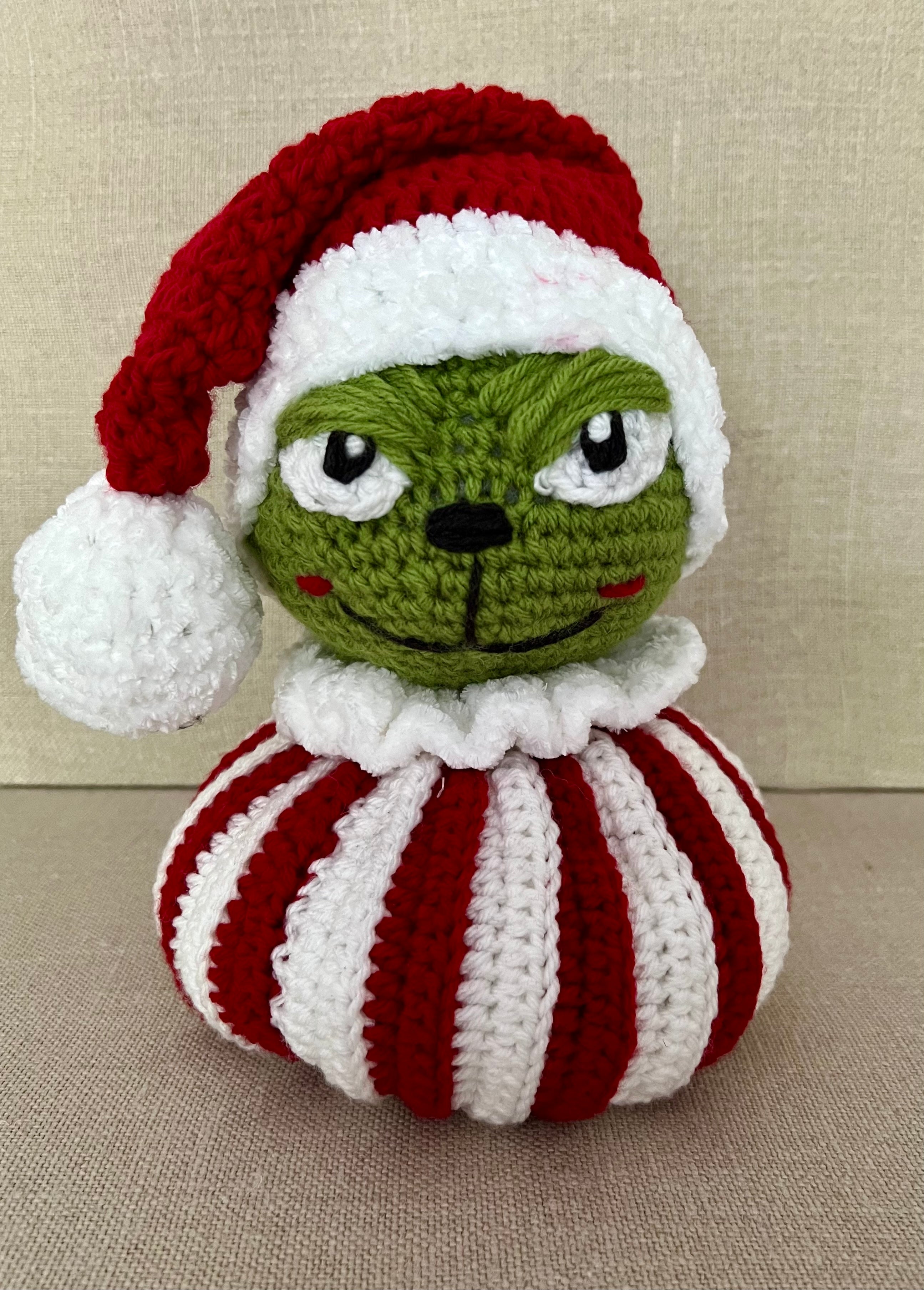 Crocheted Grinch Decor