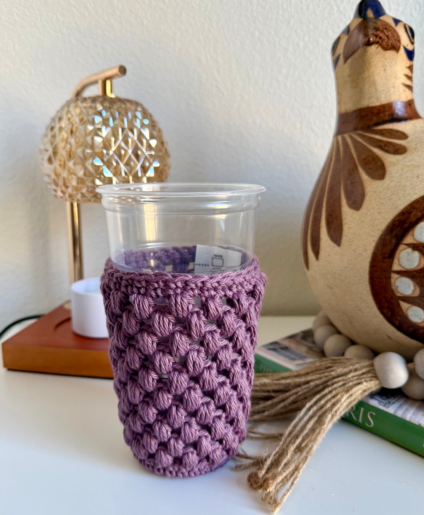 BUBBLE BERRIES CUP SLEEVES~CROCHET