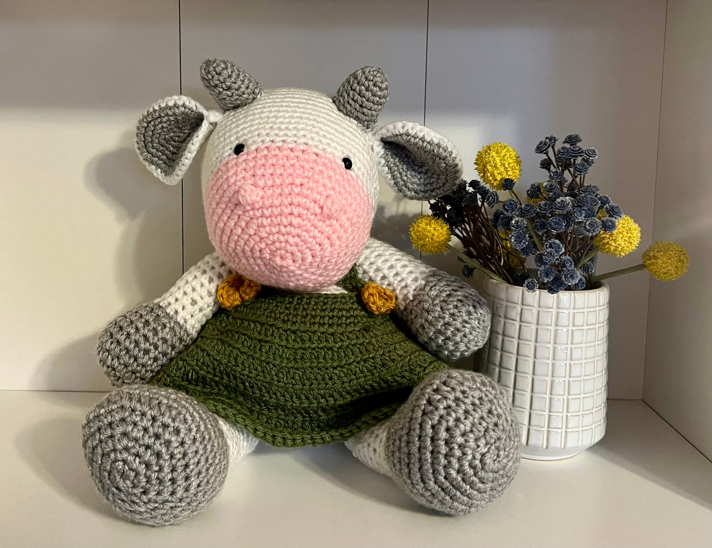 Maybelle the Cow -Crocheted