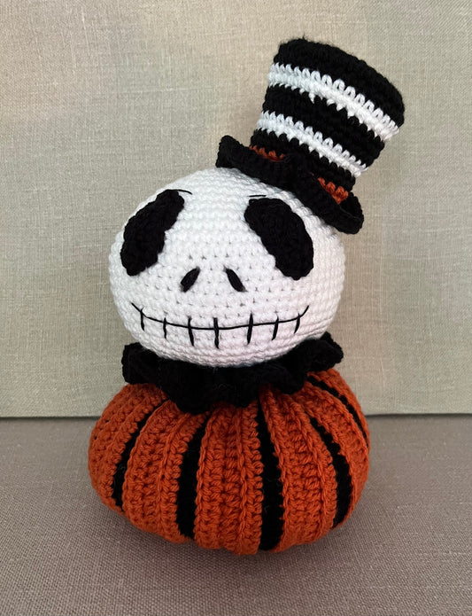 Crocheted Inspired J Skellington ~Decor