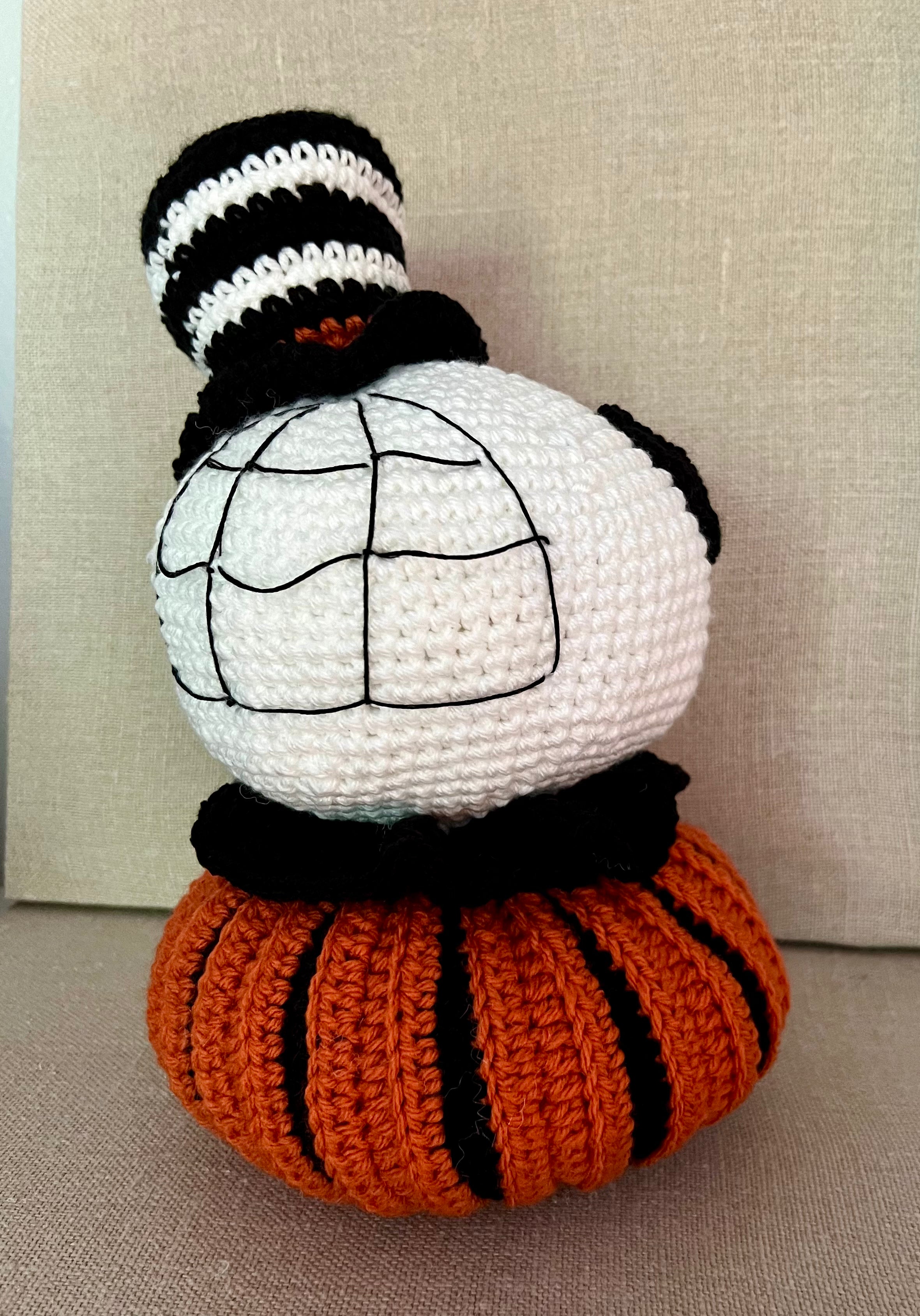 Crocheted Inspired J Skellington ~Decor