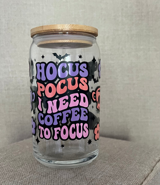 Hocus Pocus  ~ Libby Glass  16 Ounce Libby Glass Cup