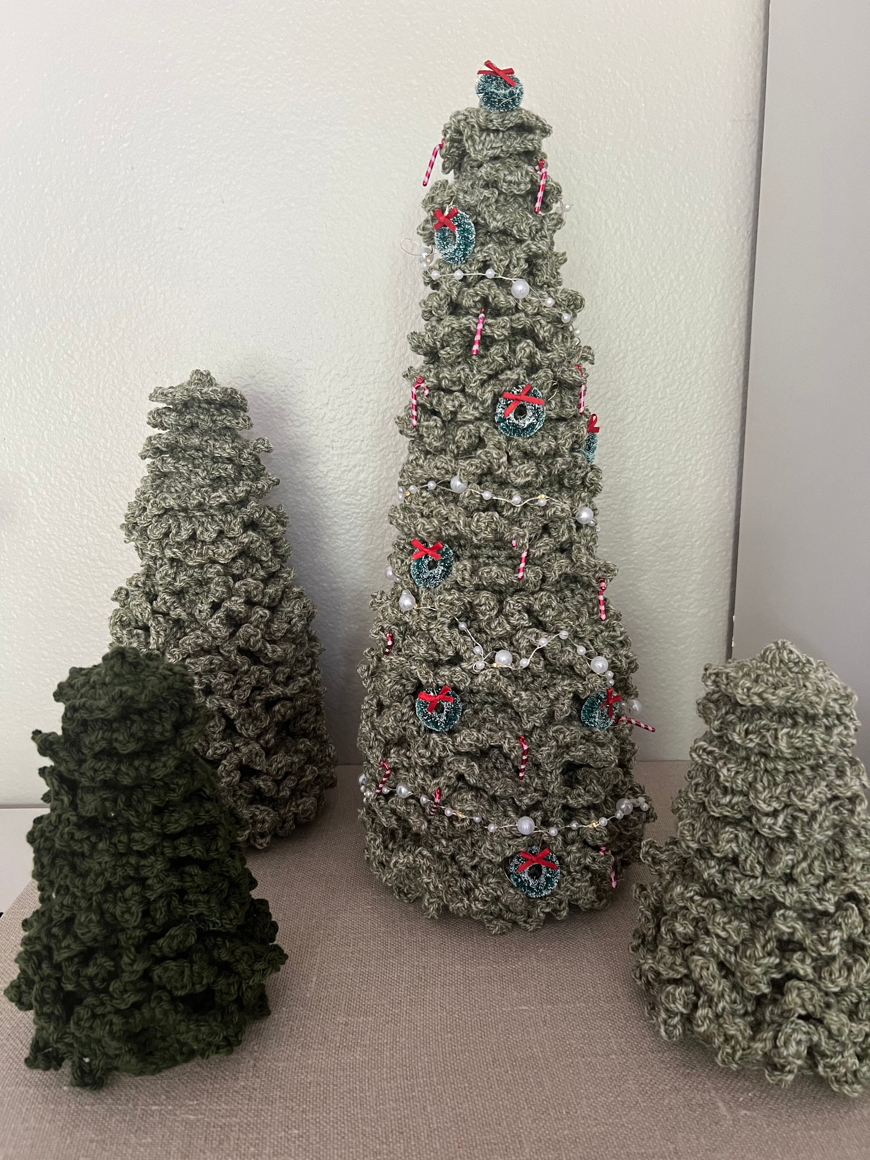 Crocheted Christmas Trees