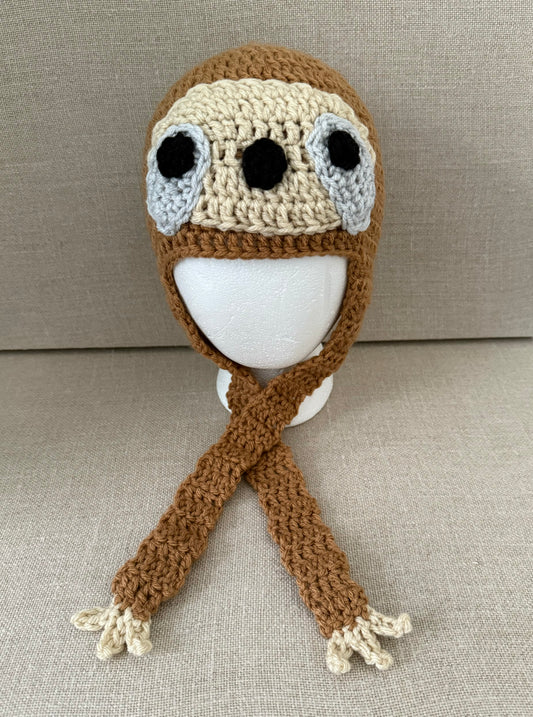 Crocheted Sloth Beanie