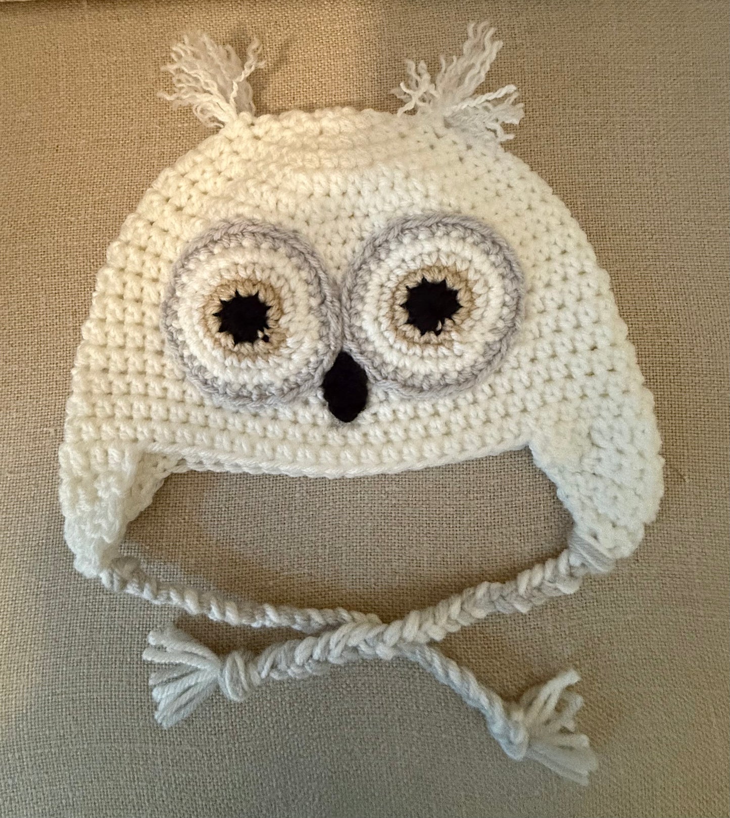 Crocheted What a Hoot Owl Beanie