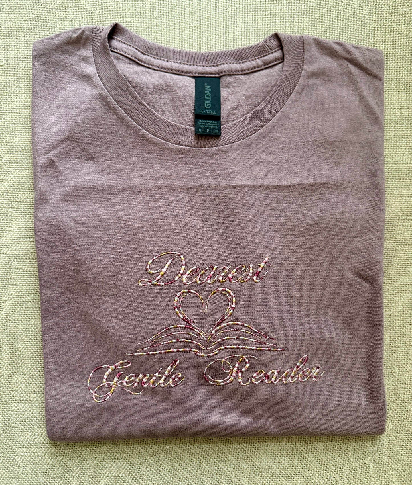 Dear Reader Embroidered T Shirt