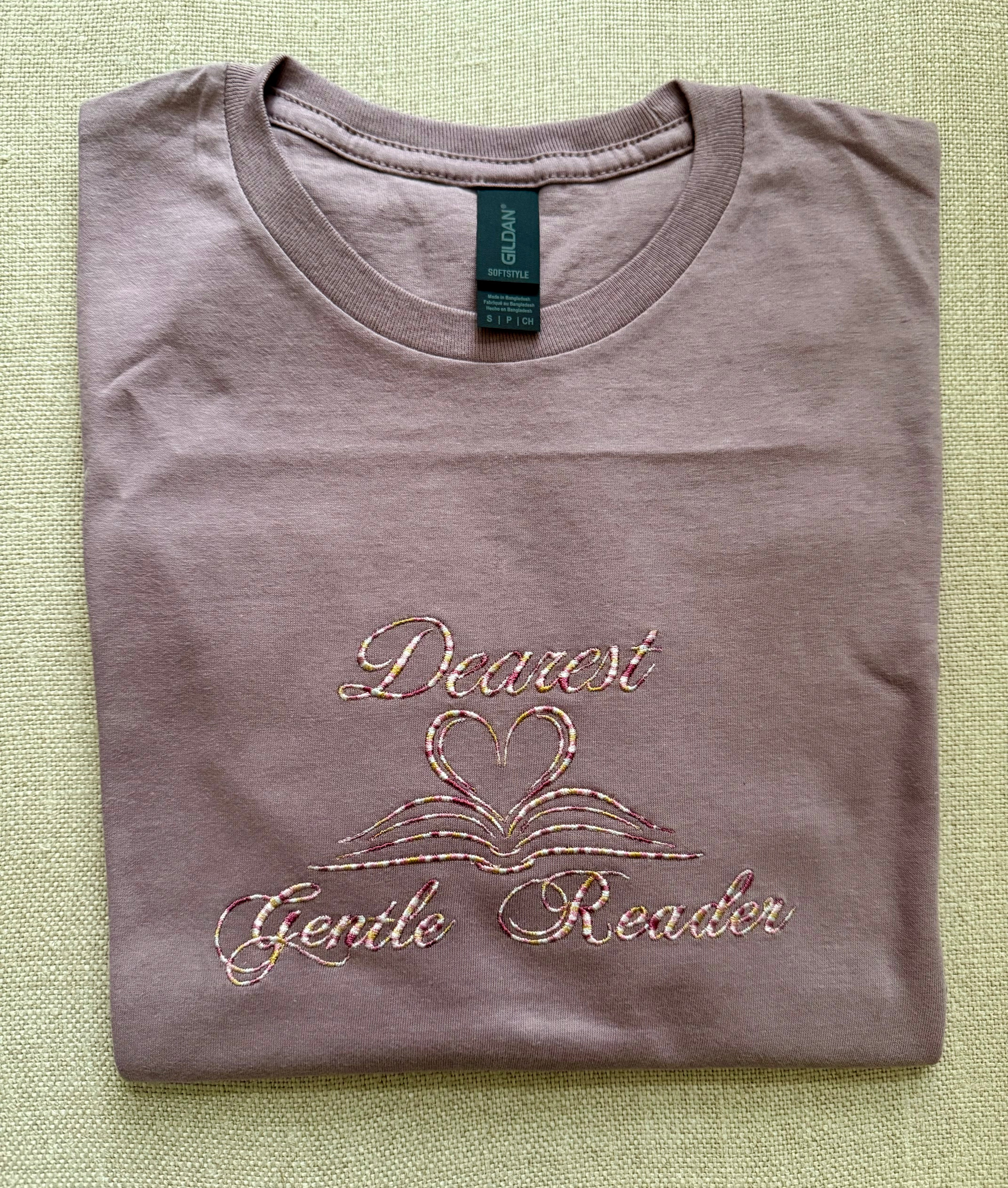 Dear Reader~ Embroidered T Shirt