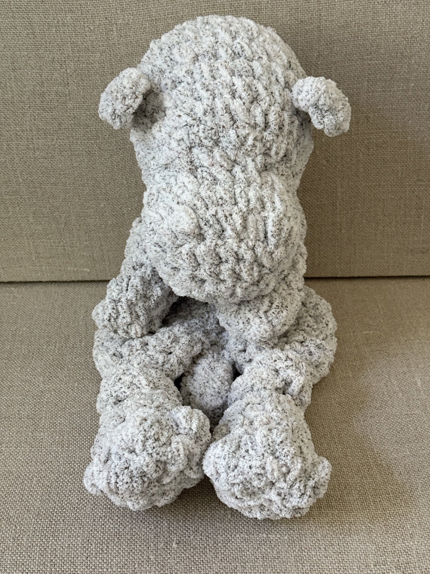 Crocheted Hendrix The Hippo Lovey