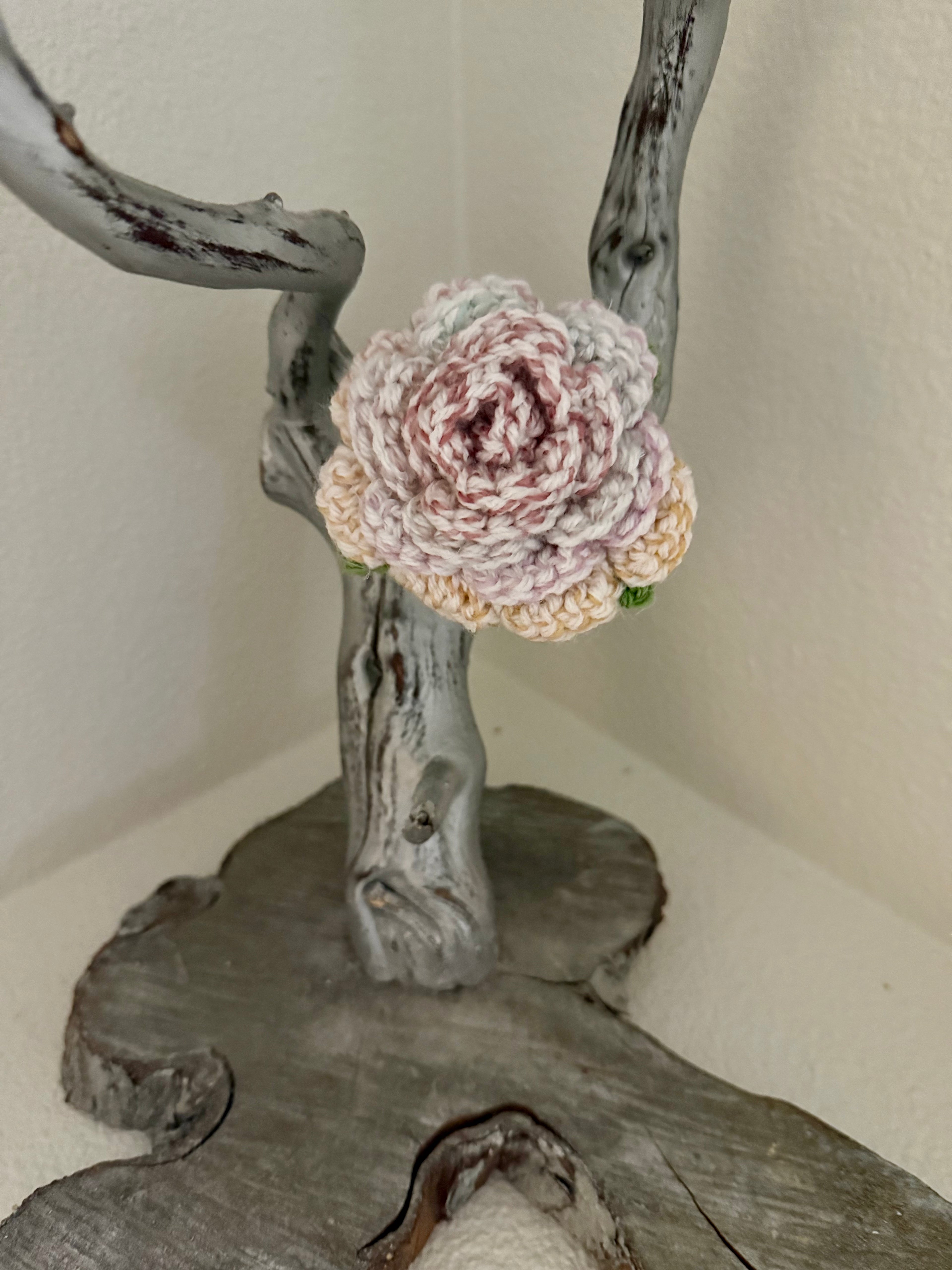 Crocheted Rose Flowers