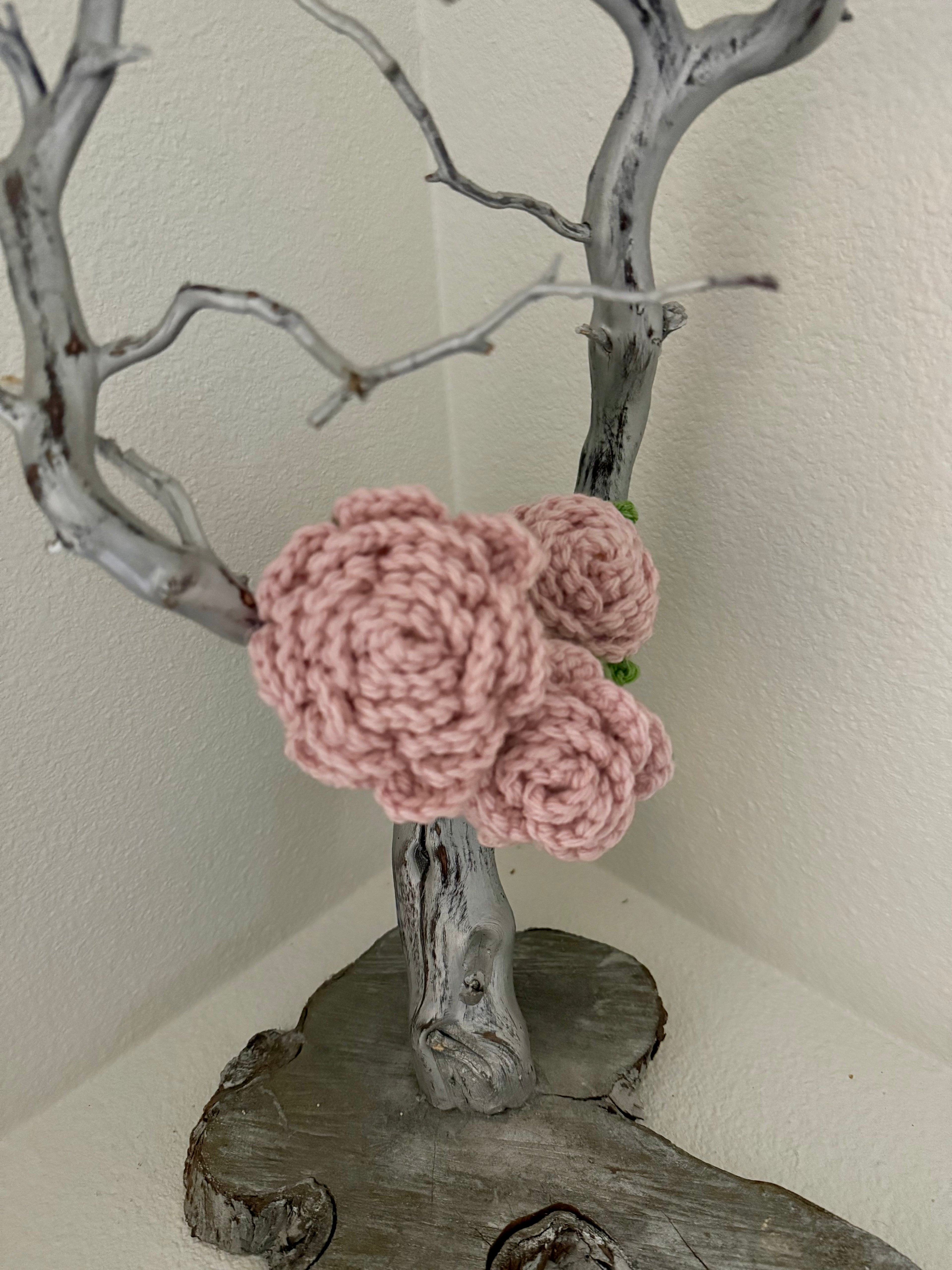 Crocheted Rose Flowers