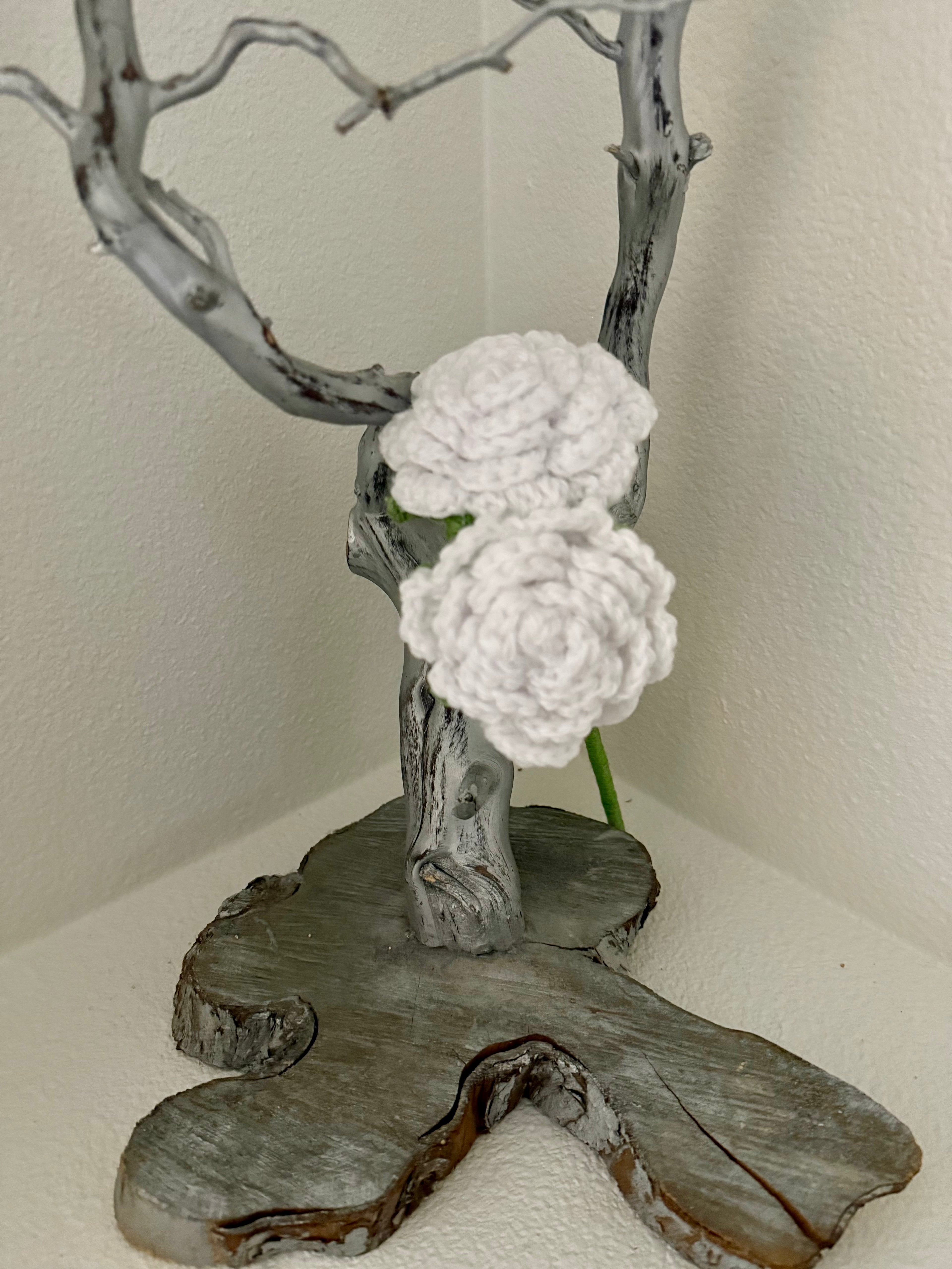 Crocheted Rose Flowers