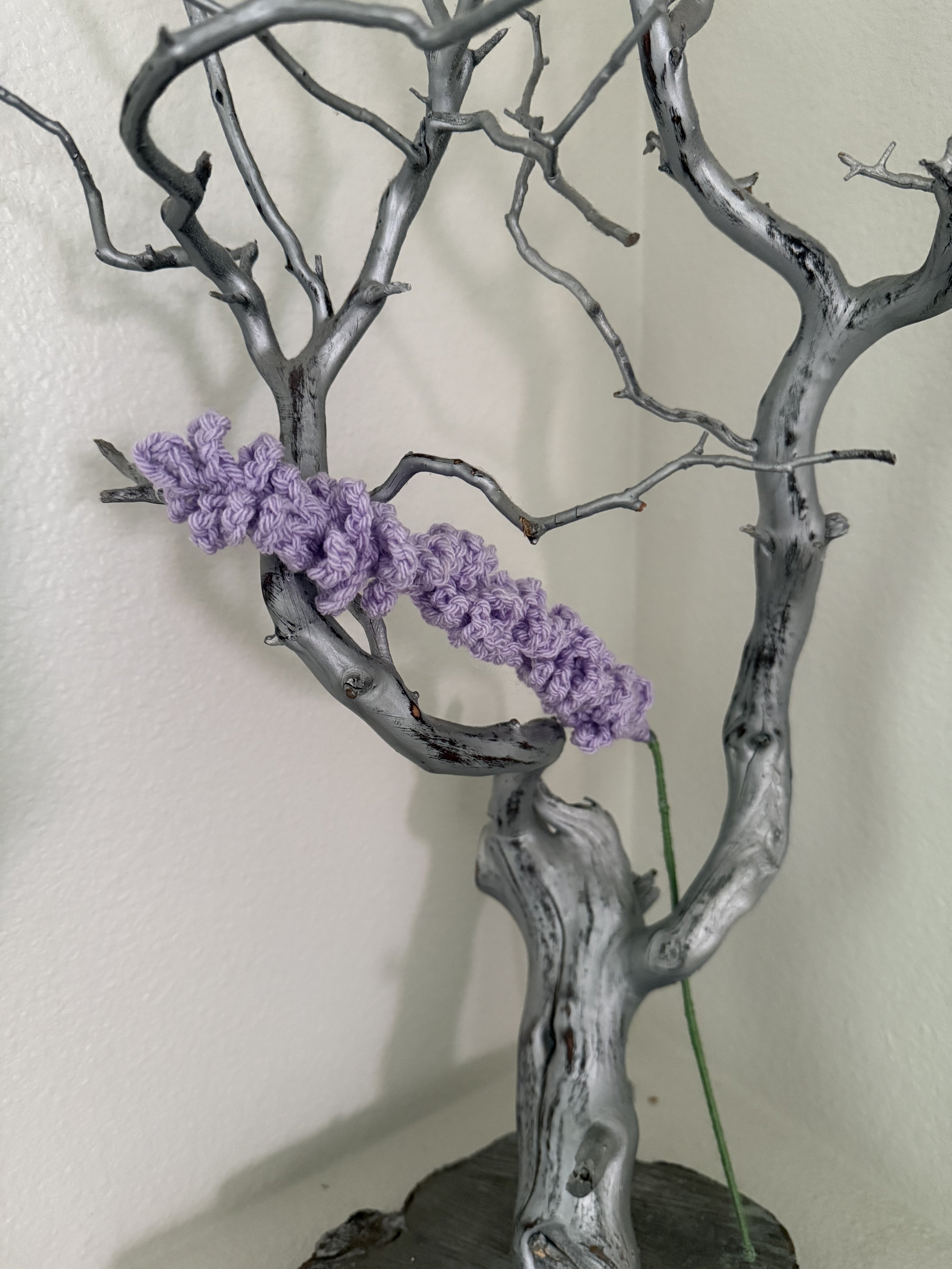 Crocheted Lavender Flowers
