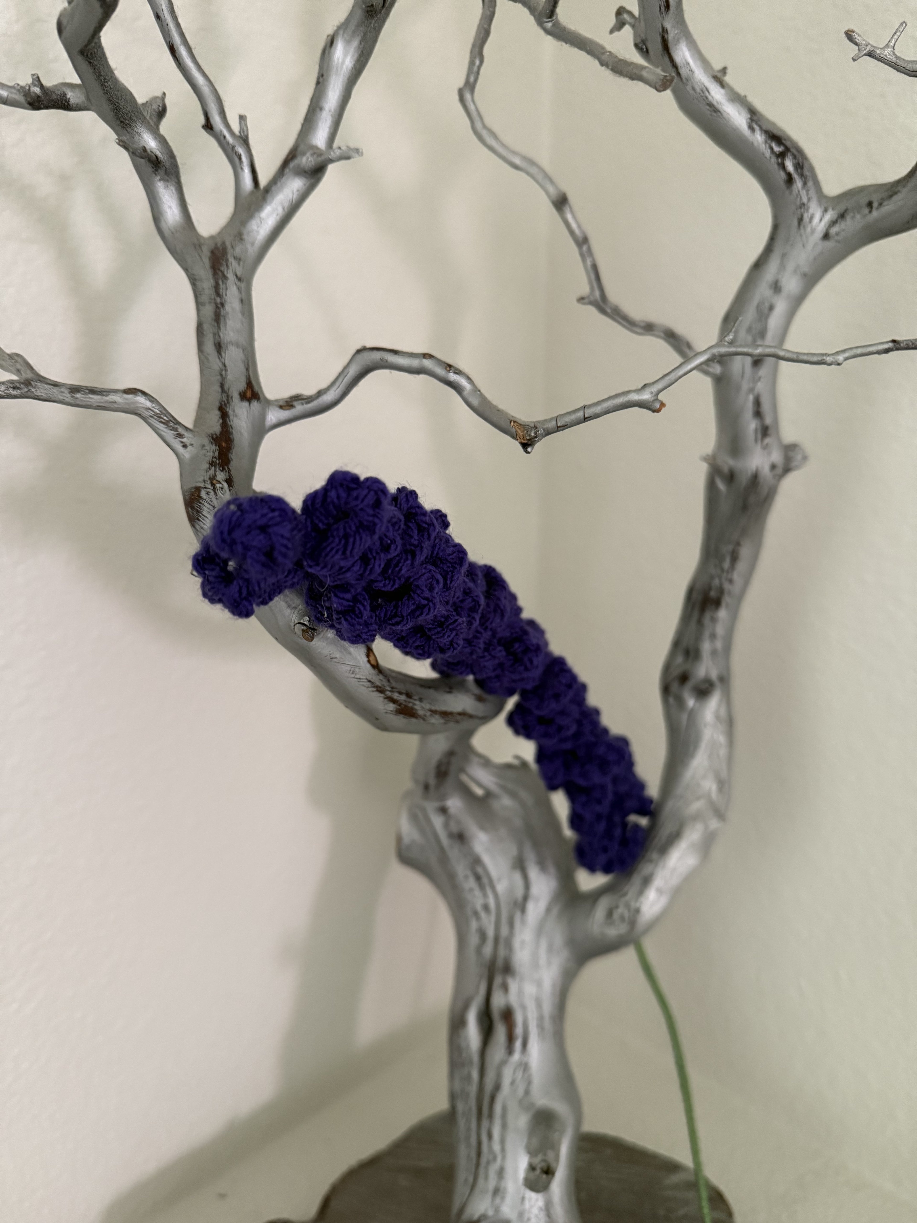 Crocheted Lavender Flowers