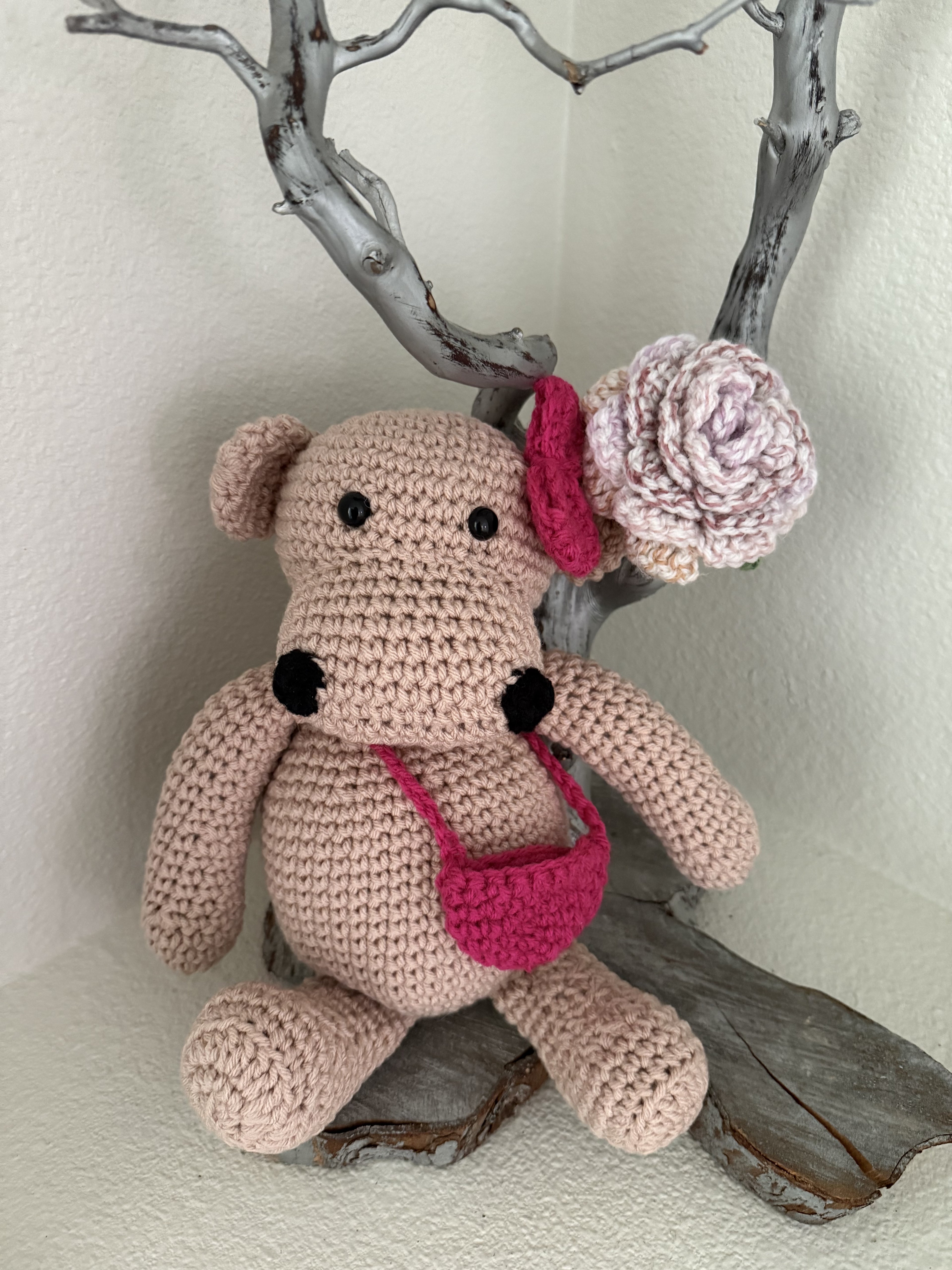 Crocheted Rose Flowers