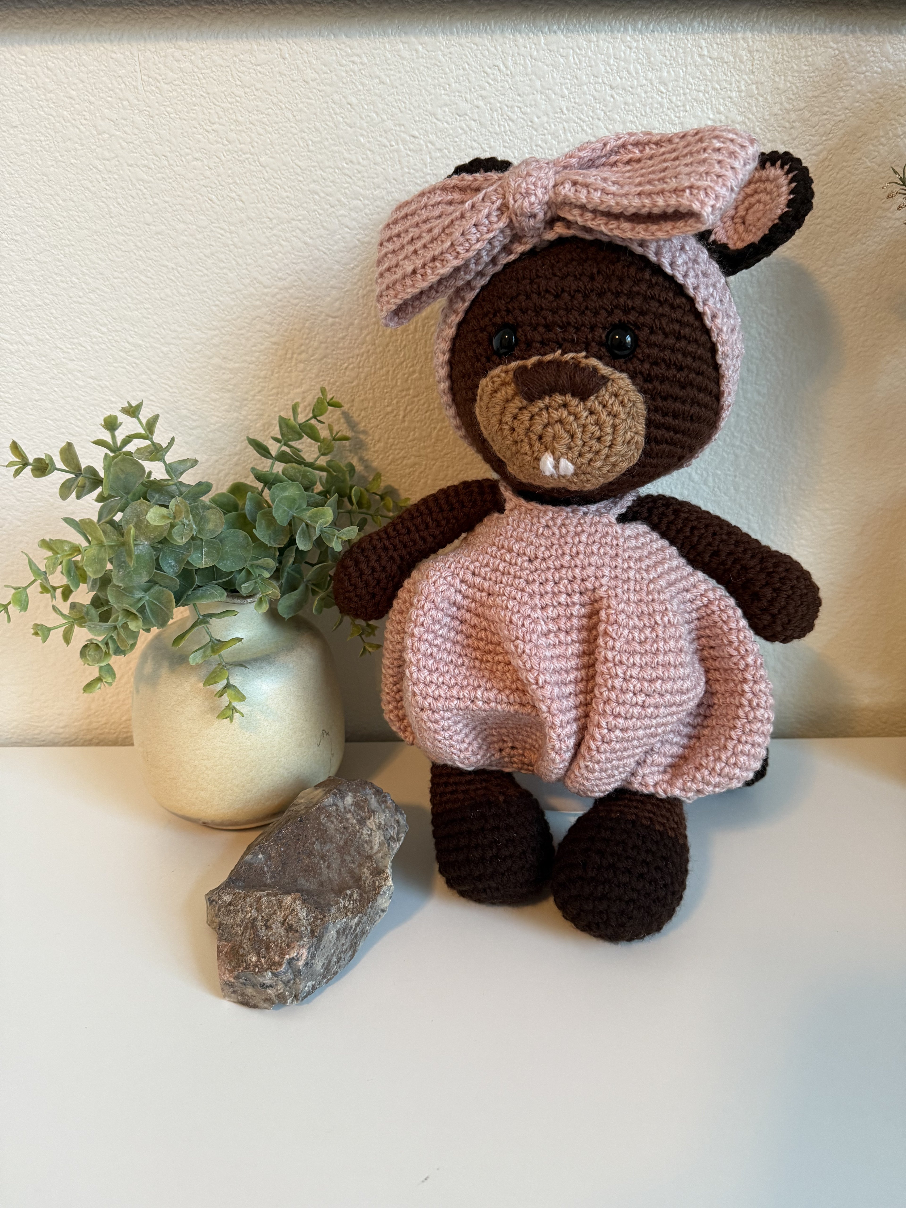 Beverly the Crocheted Beaver