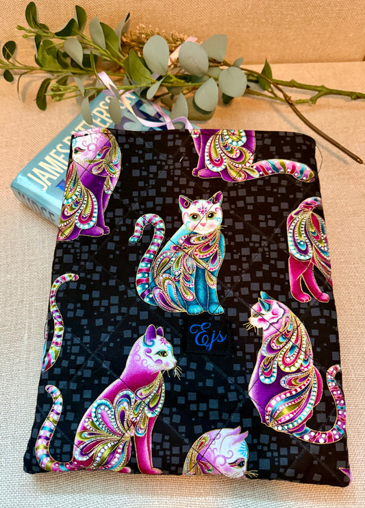 Exotic Cats  Quilted  Book Sleeves