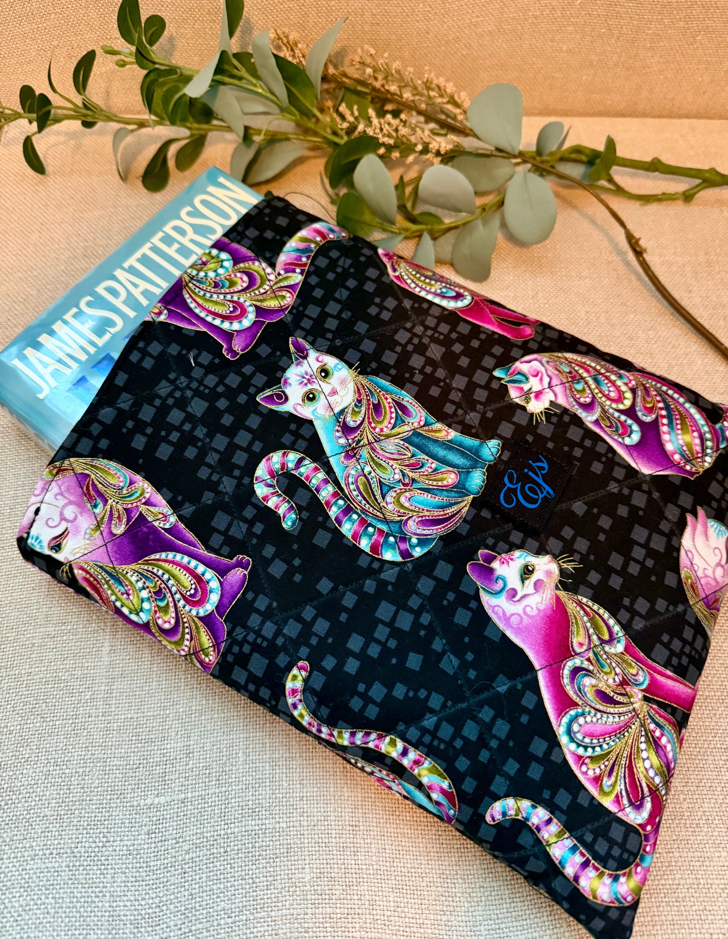 Exotic Cats  Quilted  Book Sleeves