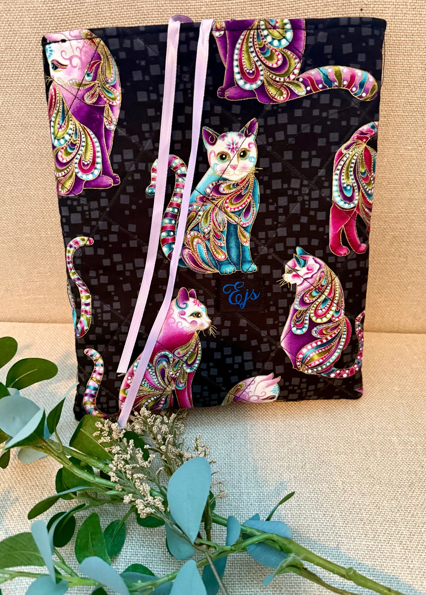 Exotic Cats  Quilted  Book Sleeves