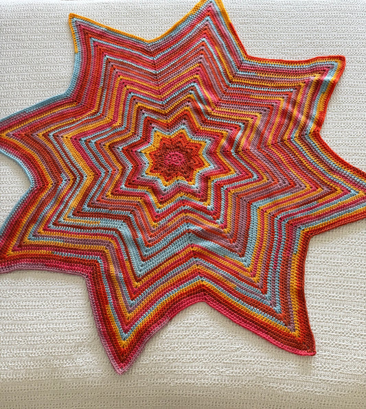 Bright Star Crochet Blanket
