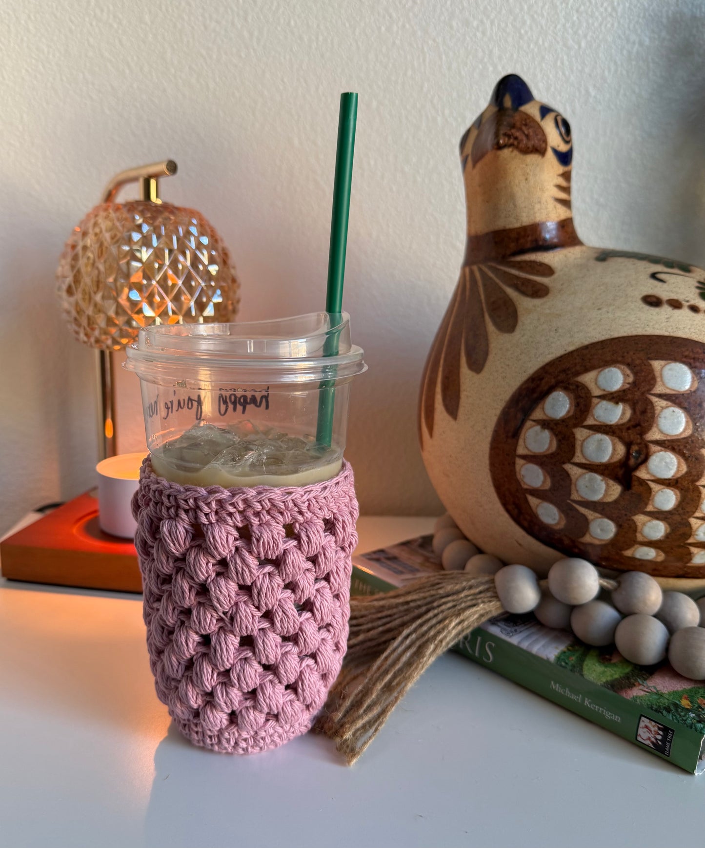 BUBBLE BERRIES CUP SLEEVES~CROCHET